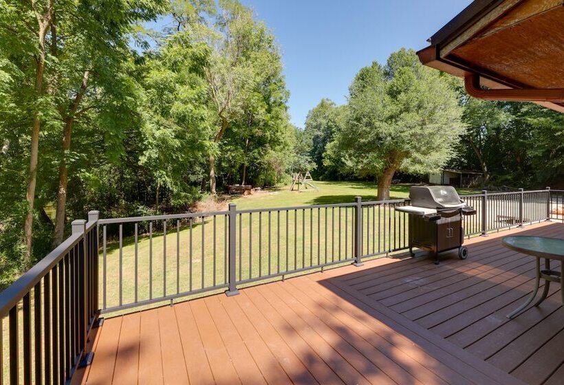 Riverfront Covington Cabin W/ Deck & Fire Pit!
