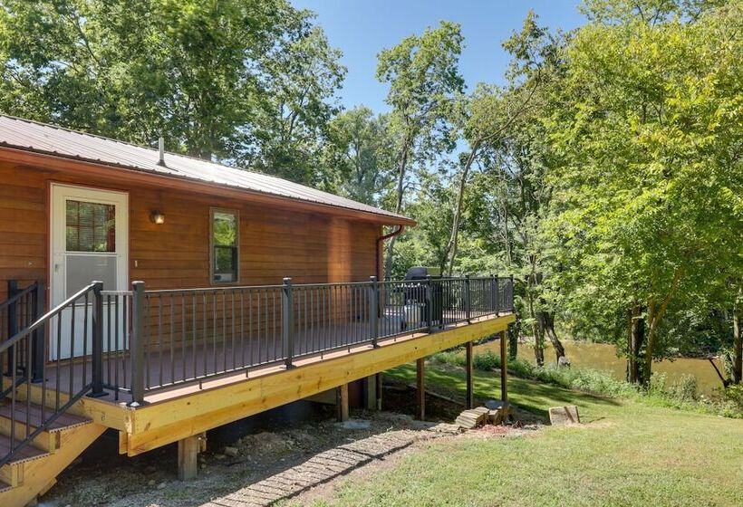 Riverfront Covington Cabin W/ Deck & Fire Pit!