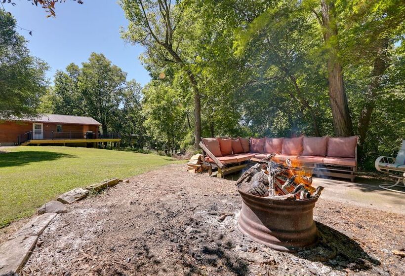 Riverfront Covington Cabin W/ Deck & Fire Pit!
