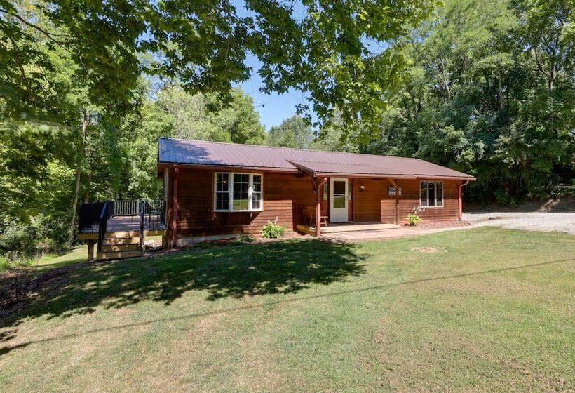 Riverfront Covington Cabin W/ Deck & Fire Pit!