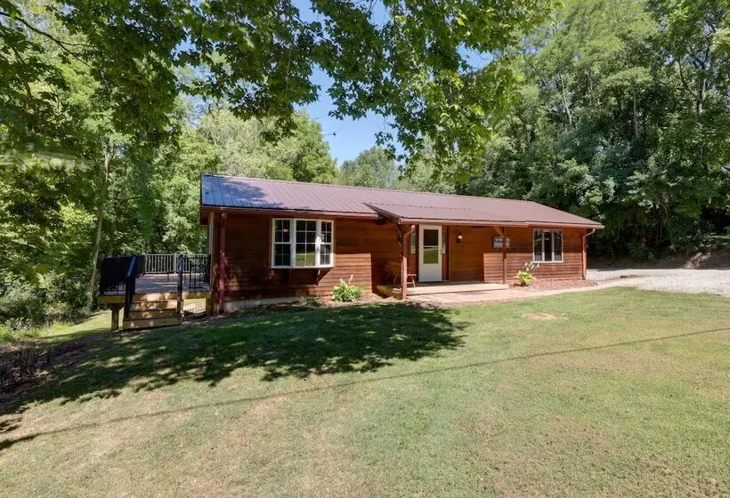 Riverfront Covington Cabin W/ Deck & Fire Pit!