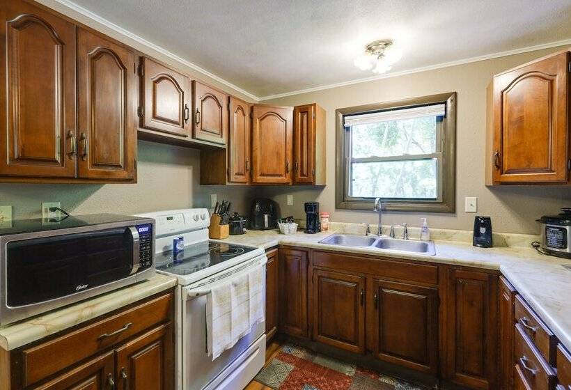 Riverfront Covington Cabin W/ Deck & Fire Pit!