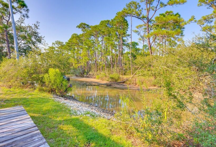 Creekfront Dauphin Island Cottage: Walk To Gulf!