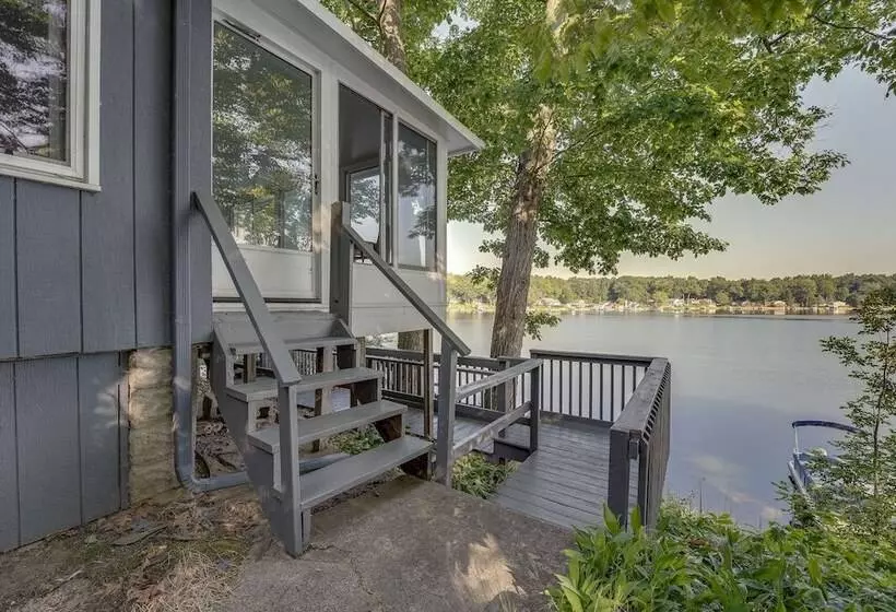 Delton Oasis Retreat W/ Lake Views & Deck!