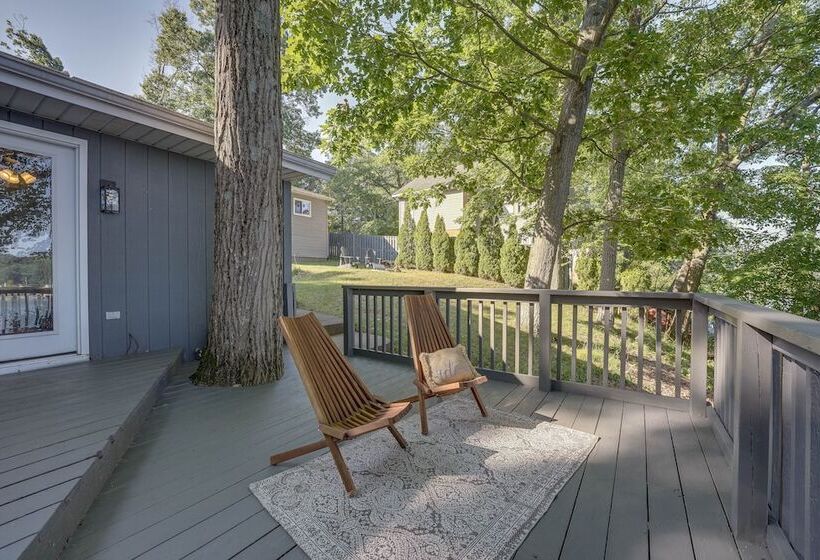 Delton Oasis Retreat W/ Lake Views & Deck!