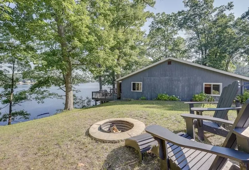 Delton Oasis Retreat W/ Lake Views & Deck!