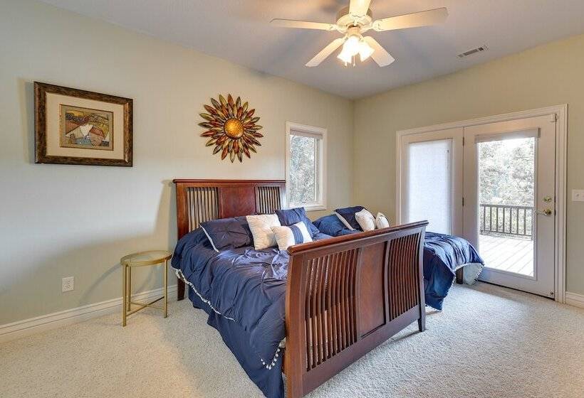 Lakefront Bella Vista Home W/ Game Room & Dock!