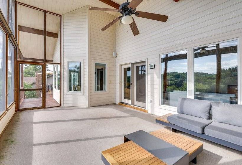 Lakefront Bella Vista Home W/ Game Room & Dock!