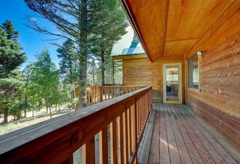 Stylish Angel Fire Cabin W/ Deck 2 Mi To Ski Mtn