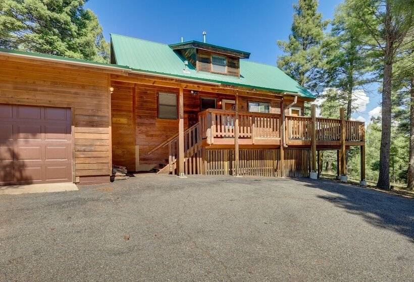 Stylish Angel Fire Cabin W/ Deck 2 Mi To Ski Mtn