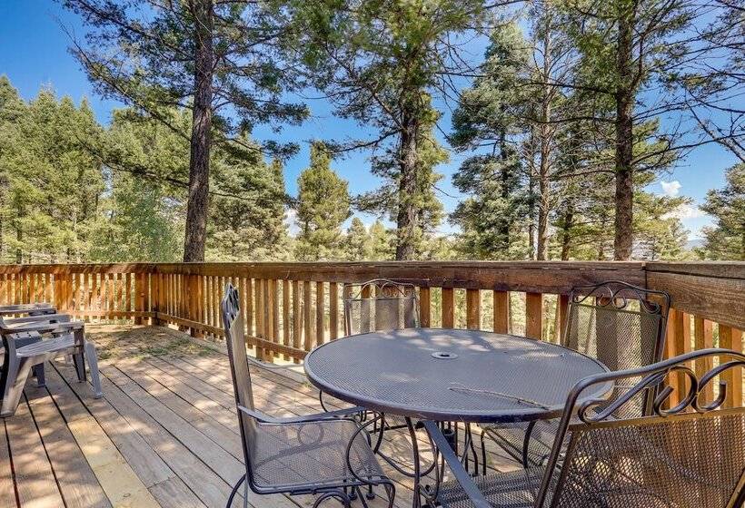Stylish Angel Fire Cabin W/ Deck 2 Mi To Ski Mtn