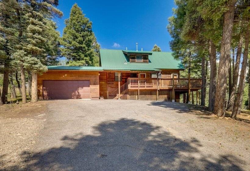 Stylish Angel Fire Cabin W/ Deck 2 Mi To Ski Mtn