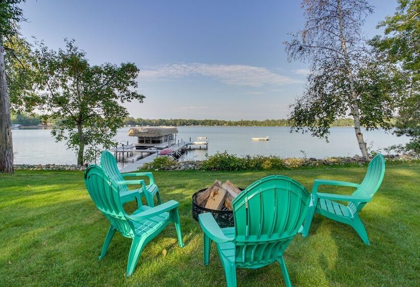 Backus Lakefront Cabin W/ Fire Pit, Dock Access!