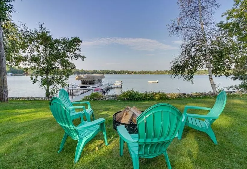 Backus Lakefront Cabin W/ Fire Pit, Dock Access!