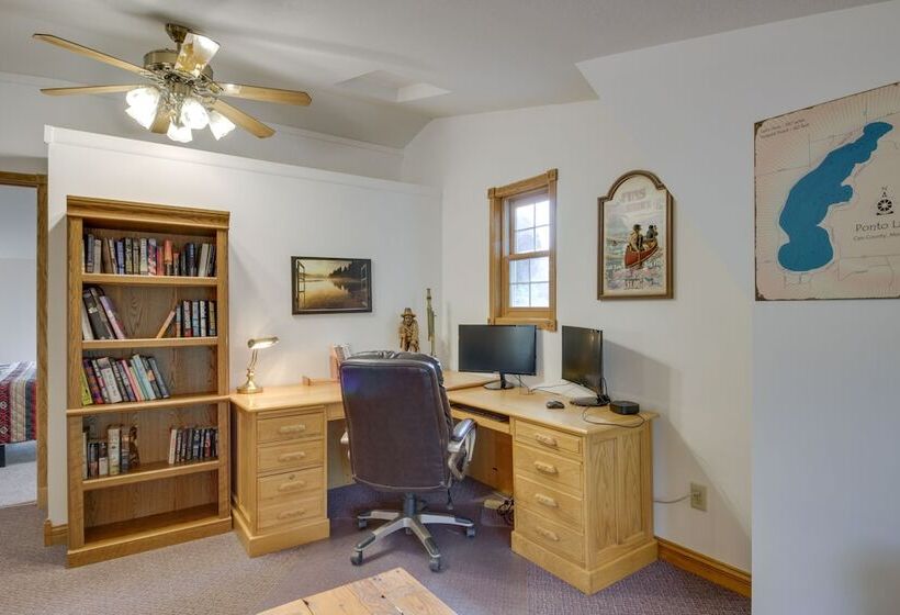 Backus Lakefront Cabin W/ Fire Pit, Dock Access!