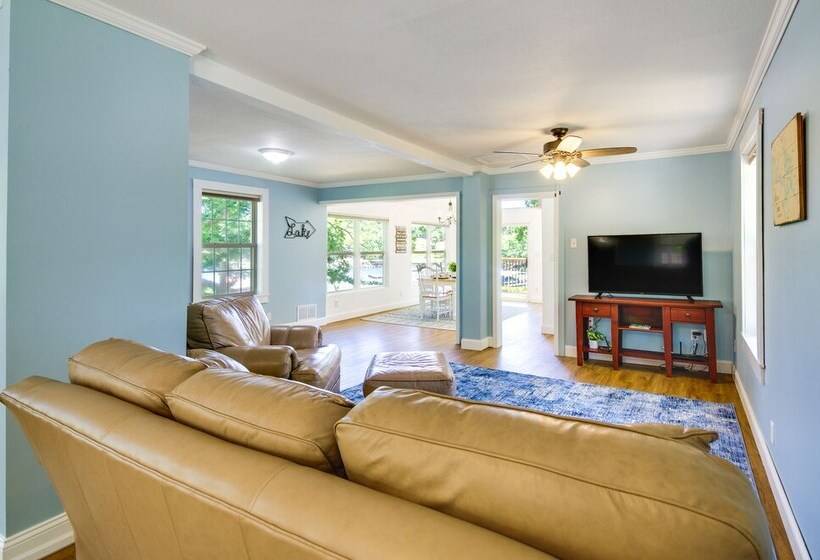 Dock & Boat Slip: Lakefront Osage Beach Home!