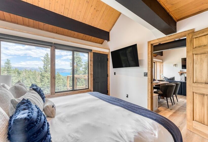 Lake View, Firepit, Game Room Remodeled Lake Tahoe Luxury Cabin By Avantstay