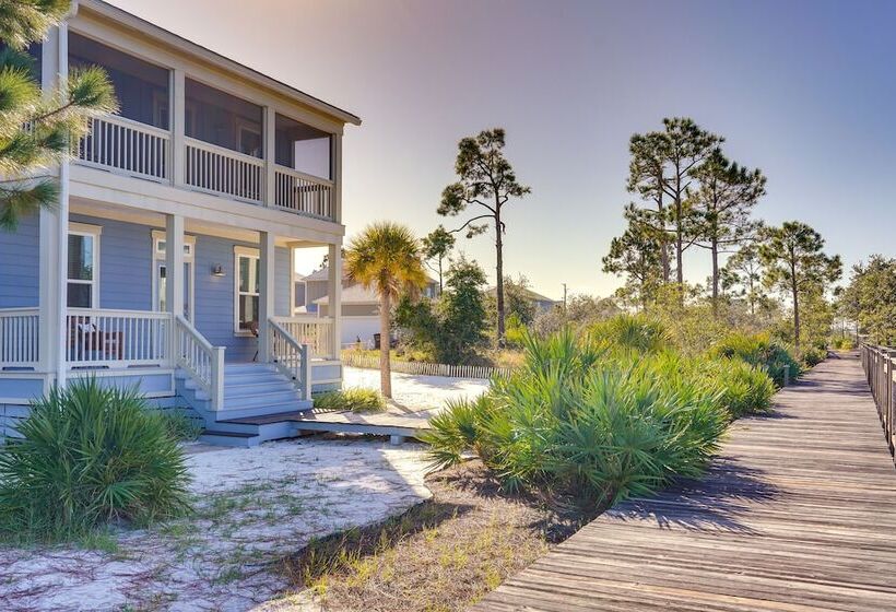 Beachy Port St Joe Home: On Site Boardwalk Access!