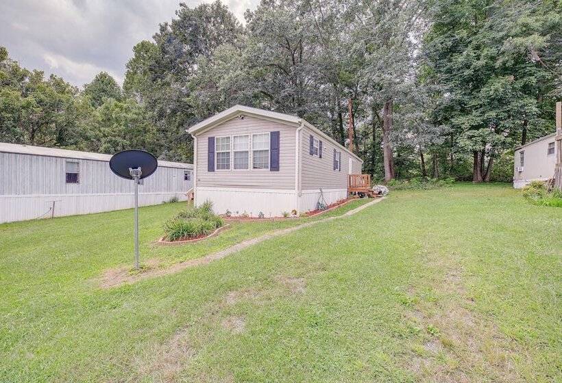Creekfront Max Meadows Mobile Home With Deck!