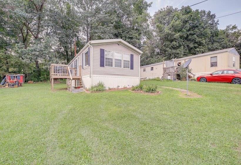 Creekfront Max Meadows Mobile Home With Deck!