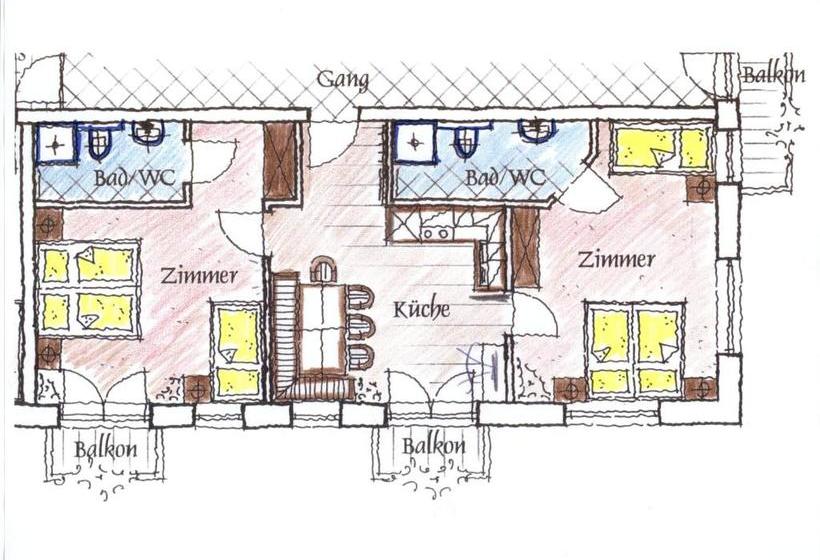 ホテル Ferienwohnungen Egger