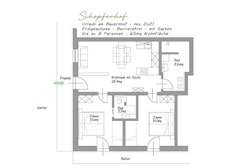 酒店 Schöpfer Hof   Urlaub Beim Biobauer
