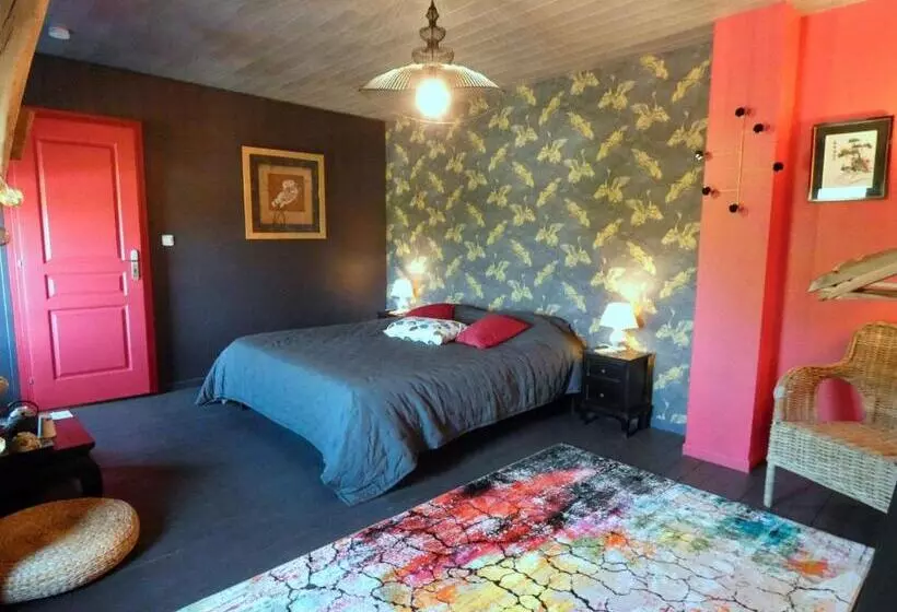 ペンション Chambre Japonaise Avec Lit King Size En Maison D Hôtes, Proche Autoroute A10, Chartres Et Orléans