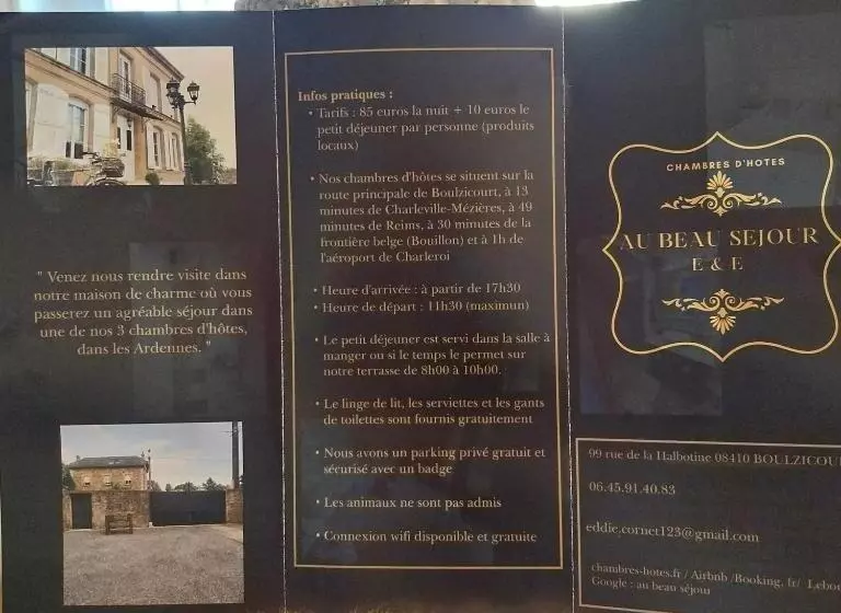 Aamiaismajoitus (B&B) Au Beau Séjour