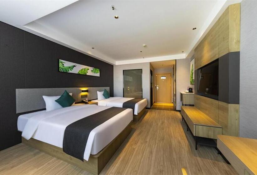 호텔 Thank Inn Plus Xinyang Gushi Liaocheng Avenue