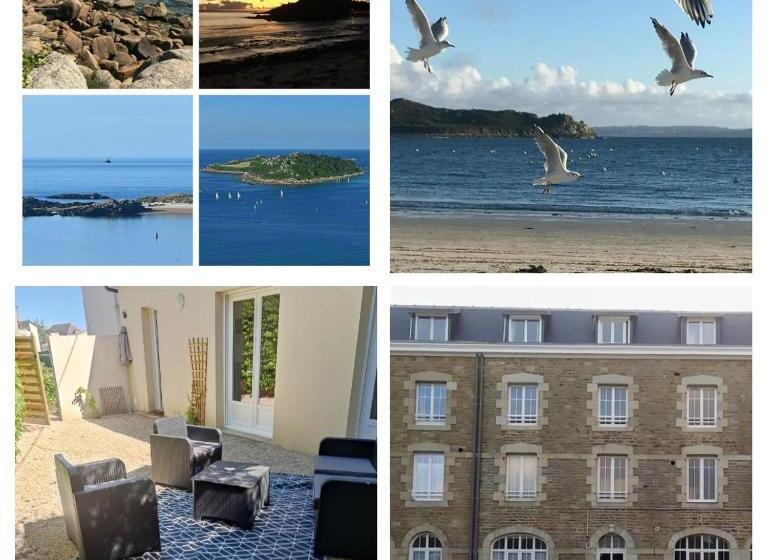 بنسيون Ty Sam Bretagne   Bel Appartement Maison Rdc Terrasse T3 T4 Proche Plages Et Commerces