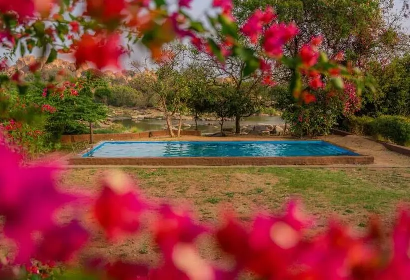 ホテル Leo Woods Hampi River View