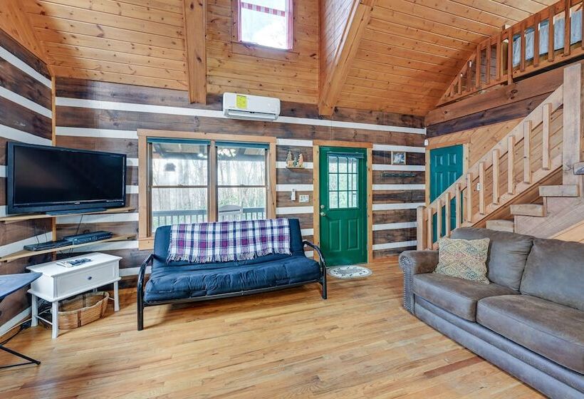 Rustic North Carolina Cabin W/ Fire Pit & Porch