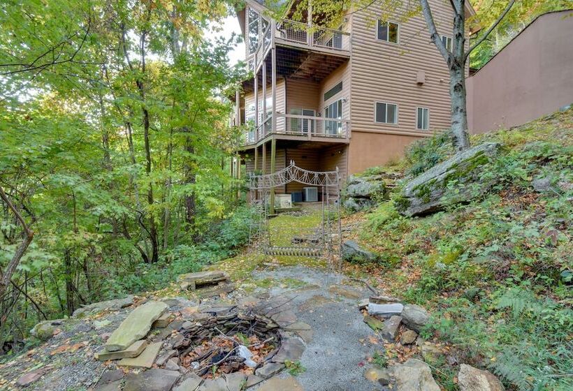 Pet Friendly Sky Valley House W/ Game Room & Views