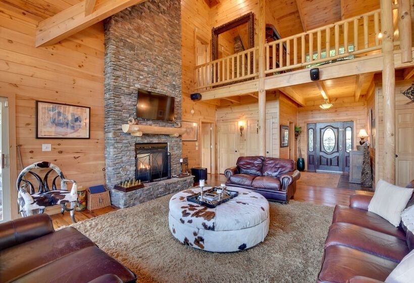 Pet Friendly Sky Valley House W/ Game Room & Views
