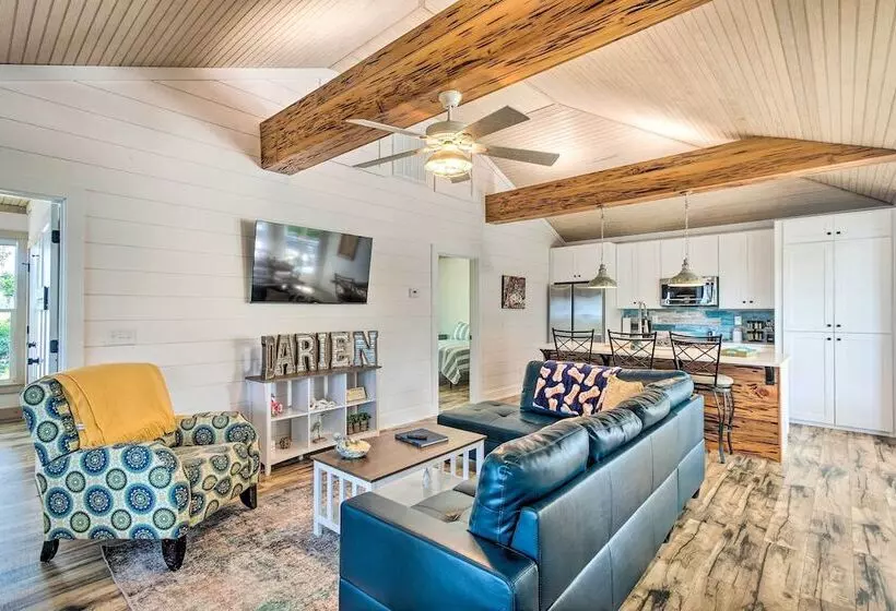 Riverfront Darien Cottage W/ Private Dock!