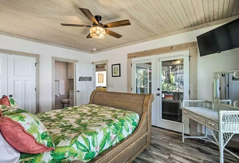 Riverfront Darien Cottage W/ Private Dock!