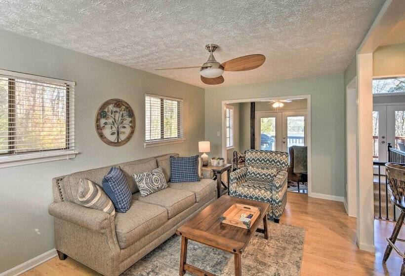 Upscale Lakefront Retreat W/ Dock And 2 Decks!