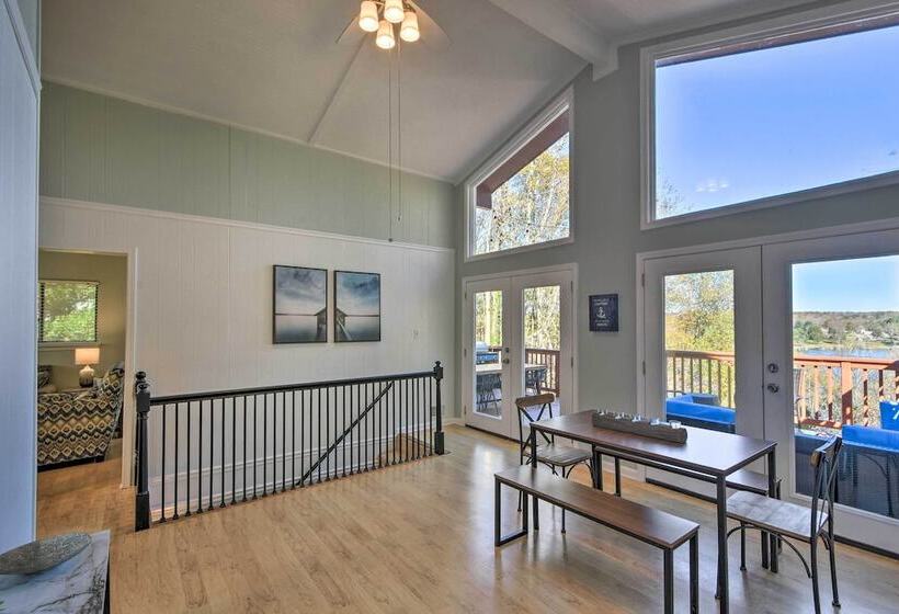 Upscale Lakefront Retreat W/ Dock And 2 Decks!
