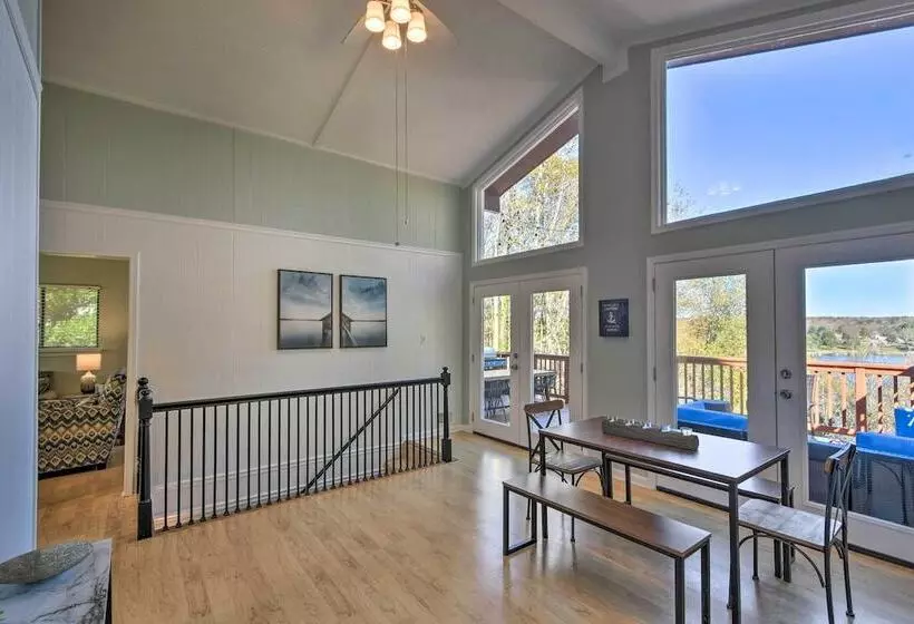 Upscale Lakefront Retreat W/ Dock And 2 Decks!