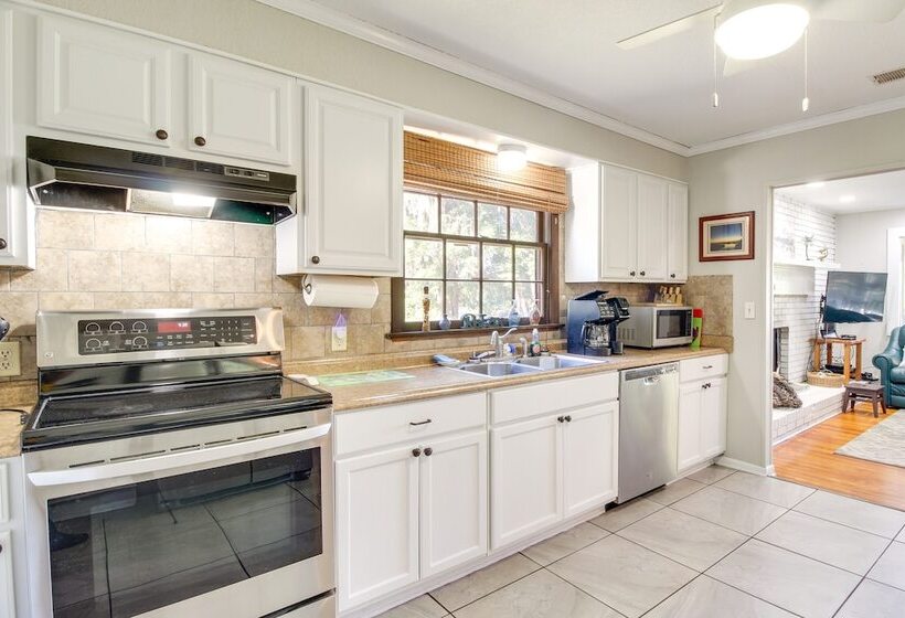 Waterfront Baisden S Bluff Home W/ Dock & Views!