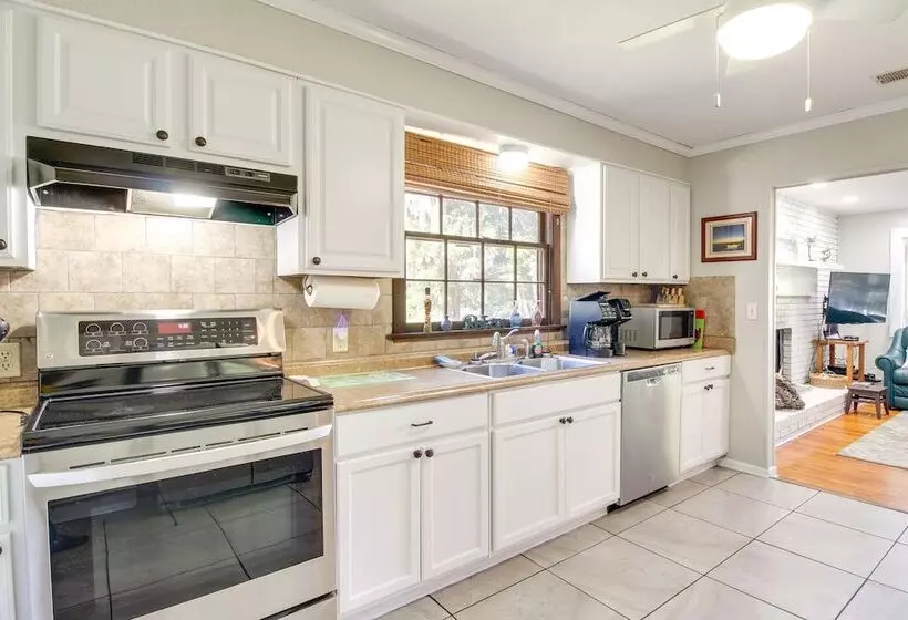 Waterfront Baisden S Bluff Home W/ Dock & Views!