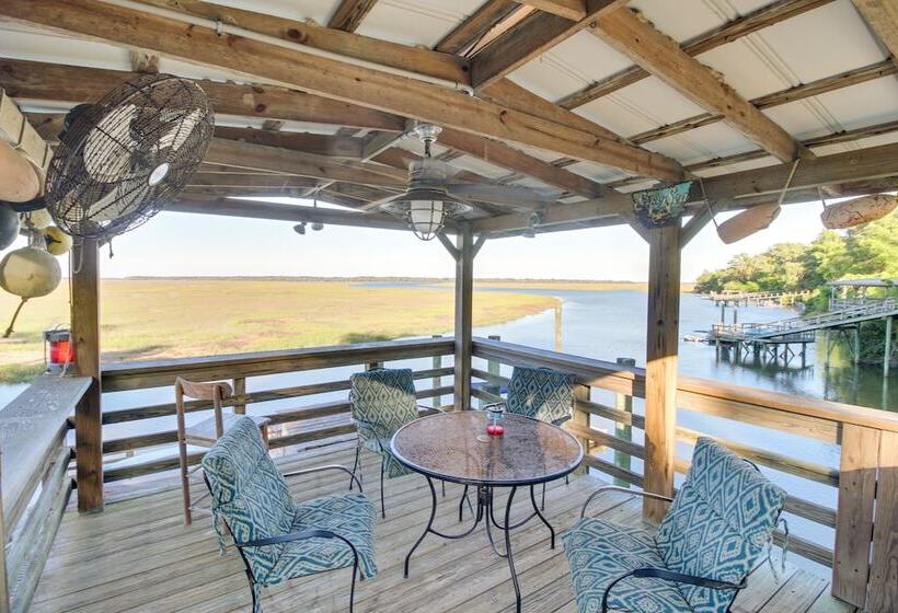Waterfront Baisden S Bluff Home W/ Dock & Views!