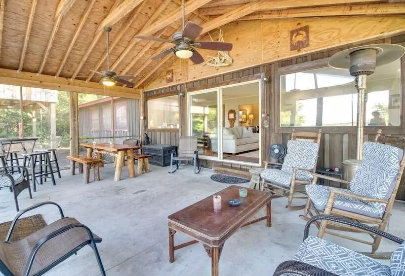 Waterfront Baisden S Bluff Home W/ Dock & Views!