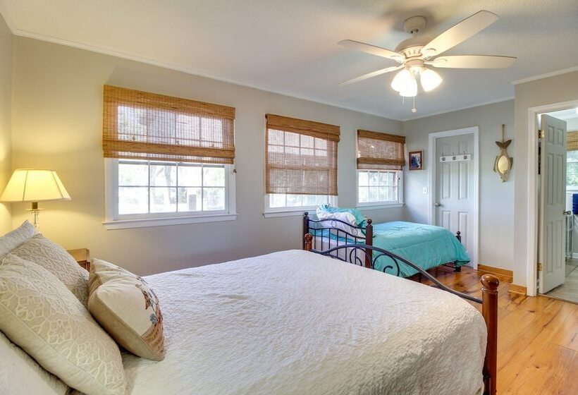 Waterfront Baisden S Bluff Home W/ Dock & Views!