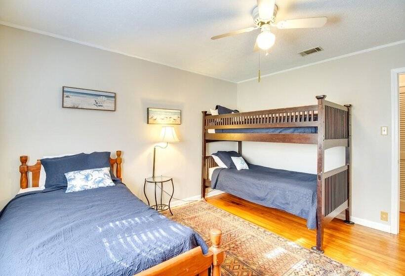 Waterfront Baisden S Bluff Home W/ Dock & Views!