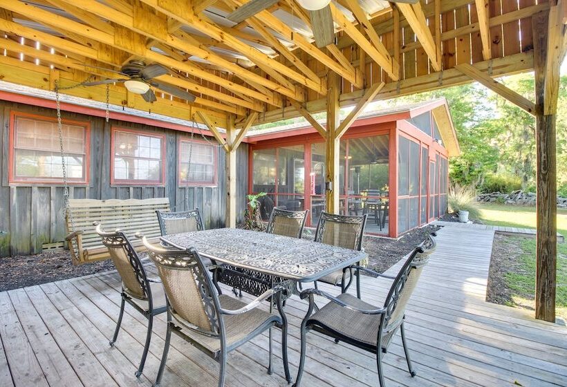 Waterfront Baisden S Bluff Home W/ Dock & Views!