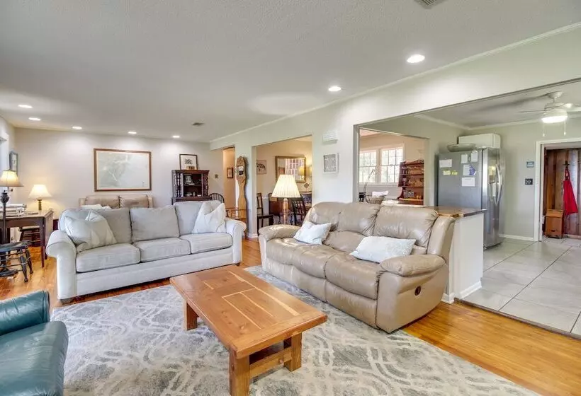 Waterfront Baisden S Bluff Home W/ Dock & Views!