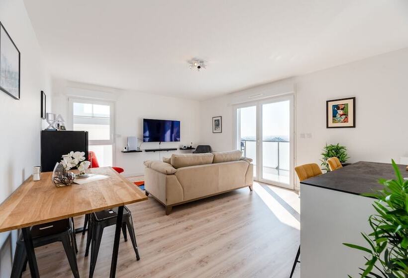 צימר Rouen Seine View Apartment