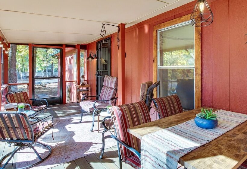 Pinetop Lakeside Cabin Rental: Porch & Fire Pit!