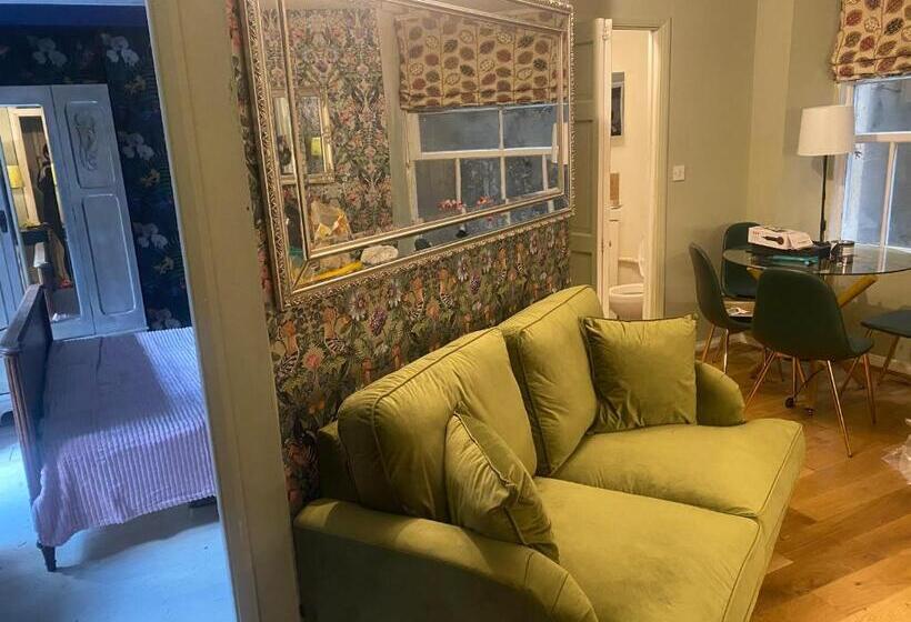 צימר Quiet Lower Floor 2 Bed City Apartment With Private Patio Garden